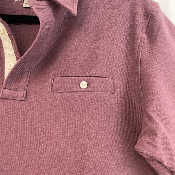 Jachs New York Heavyweight Button Pocket Polo Maroon Men’s Medium - Picture 5 of 11